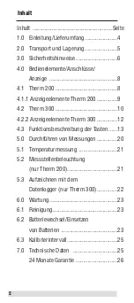 Preview for 2 page of BEHA UNITEST Therm 200 Instruction Manual