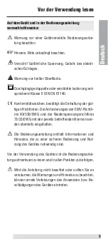 Preview for 3 page of BEHA UNITEST Therm 200 Instruction Manual