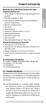 Preview for 5 page of BEHA UNITEST Therm 200 Instruction Manual