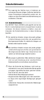 Preview for 6 page of BEHA UNITEST Therm 200 Instruction Manual