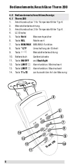 Preview for 8 page of BEHA UNITEST Therm 200 Instruction Manual