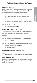 Preview for 15 page of BEHA UNITEST Therm 200 Instruction Manual