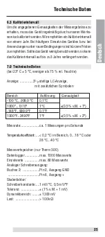 Preview for 25 page of BEHA UNITEST Therm 200 Instruction Manual