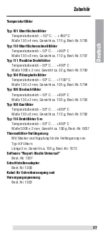 Preview for 27 page of BEHA UNITEST Therm 200 Instruction Manual