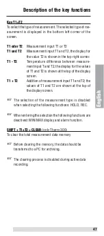 Preview for 47 page of BEHA UNITEST Therm 200 Instruction Manual