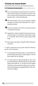 Preview for 48 page of BEHA UNITEST Therm 200 Instruction Manual