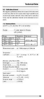 Preview for 53 page of BEHA UNITEST Therm 200 Instruction Manual