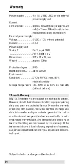 Preview for 54 page of BEHA UNITEST Therm 200 Instruction Manual