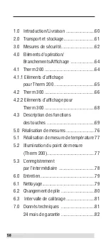 Preview for 58 page of BEHA UNITEST Therm 200 Instruction Manual