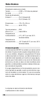 Preview for 110 page of BEHA UNITEST Therm 200 Instruction Manual