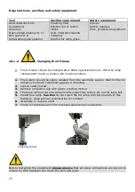 Preview for 22 page of Behncke UV matic A20 User Manual