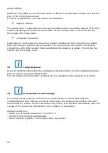 Preview for 26 page of Behncke UV matic A20 User Manual