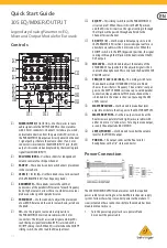 Preview for 1 page of Behringer 305 EQ/MIXER/OUTPUT Quick Start Manual