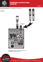 Предварительный просмотр 3 страницы Behringer 65BE100 Specifications