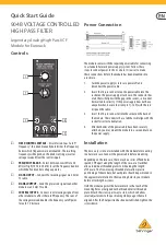 Behringer 904B Quick Start Manual предпросмотр