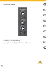 Behringer 911A Quick Start Manual предпросмотр