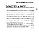 Предварительный просмотр 3 страницы Behringer B-Control Audio BCA2000 User Manual