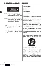 Предварительный просмотр 2 страницы Behringer B-CONTROL DEEJAY BCD200 User Manual