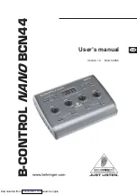 Behringer B-Control NANO BCN44 User Manual preview