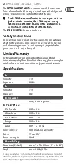 Preview for 2 page of Behringer BASS LIMITER ENHANCER BLE400 Manual