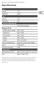 Preview for 4 page of Behringer BASS LIMITER ENHANCER BLE400 Manual