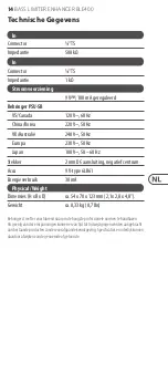 Preview for 14 page of Behringer BASS LIMITER ENHANCER BLE400 Manual