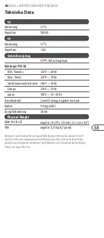 Preview for 16 page of Behringer BASS LIMITER ENHANCER BLE400 Manual