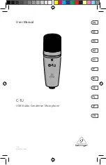 Предварительный просмотр 1 страницы Behringer C-1U User Manual