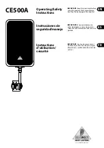 Preview for 1 page of Behringer CE500A Operating/Safety Instructions Manual