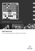 Behringer CMD TOUCH TC64 Quick Start Manual preview