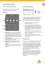 Behringer CP35 Attenuators Quick Start Manual предпросмотр