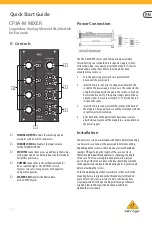 Предварительный просмотр 1 страницы Behringer CP3A-M Quick Start Manual