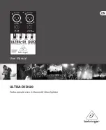 Preview for 1 page of Behringer DI20 User Manual