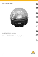 Behringer DIAMOND DOME DD610 Quick Start Manual preview