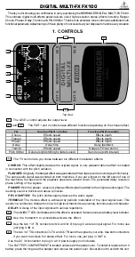 Behringer Digital multi-FX FX-100 Quick Start Manual preview