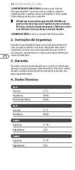 Preview for 14 page of Behringer Digital Multi-FX FX600 Manual