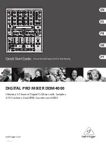 Предварительный просмотр 1 страницы Behringer Digital Pro Mixer DDM4000 Quick Start Manual