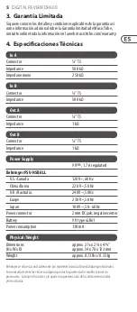 Preview for 5 page of Behringer DIGITAL REVERB DR600 Manual