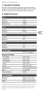 Preview for 11 page of Behringer DIGITAL REVERB DR600 Manual