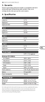 Preview for 15 page of Behringer DIGITAL REVERB DR600 Manual