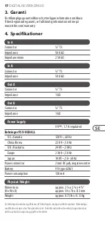 Preview for 17 page of Behringer DIGITAL REVERB DR600 Manual