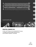 Behringer DIGITAL SNAKE S32 Quick Start Manual предпросмотр