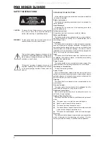 Preview for 2 page of Behringer DJX400 User Manual