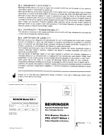 Preview for 34 page of Behringer EDISON EX1 User Manual