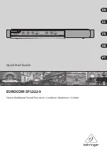 Preview for 1 page of Behringer EUROCOM SPL3220 Quick Start Manual