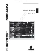 Behringer Eurodesk MX2442A User Manual предпросмотр