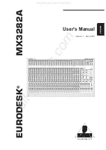 Предварительный просмотр 1 страницы Behringer EURODESK MX3282A User Manual