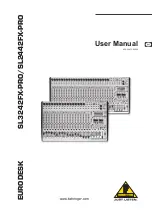 Предварительный просмотр 1 страницы Behringer Eurodesk SL2442FX-Pro User Manual