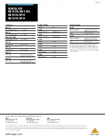 Preview for 4 page of Behringer EUROLIFE B215XL Quick Manual