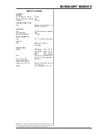 Предварительный просмотр 3 страницы Behringer Eurolight BLM420 Technical Specifications